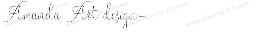 Amanda Art design字体转换